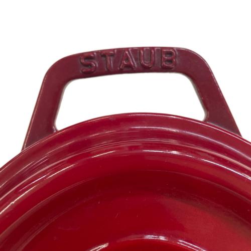 Staub (ストウブ) 両手鍋 23cm レッド ピコ・ココット オーバル