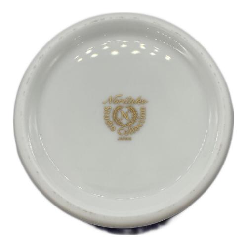 Noritake (ノリタケ) 花瓶 スタジオコレクション 金彩 花柄 紺色