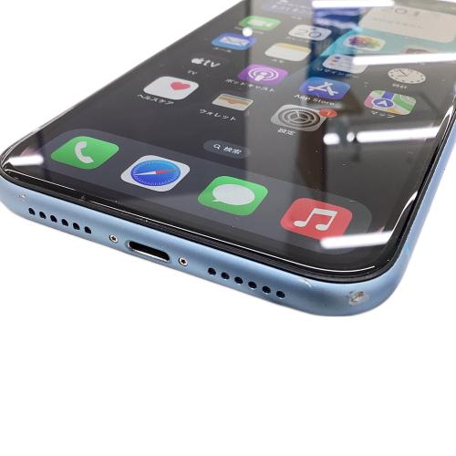 Apple (アップル) iPhoneXR MT0E2J/A サインアウト確認済 357371095738658 ○ SIM FREE(au解除済) 64GB バッテリー:Bランク(81%) iOS Blancco社データ消去済み