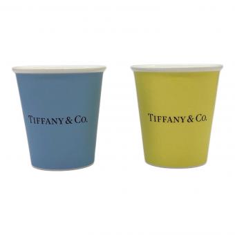 TIFFANY & Co. (ティファニー) コーヒーカップ イエロー&ブルー 2Pセット