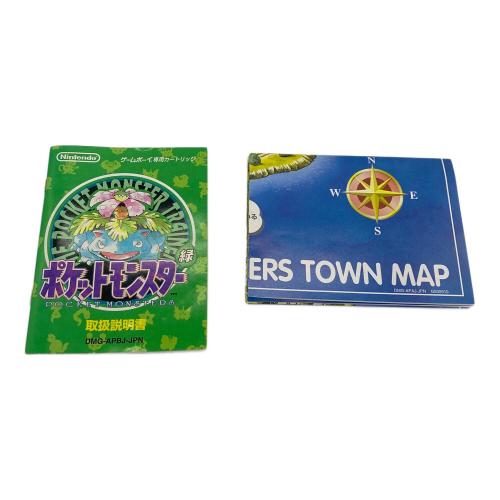 Nintendo (ニンテンドー) ゲームボーイ用ソフトポケットモンスター 緑 -