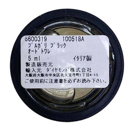 BVLGARI (ブルガリ) オードトワレ 箱付き ブルガリブラック 5ml 残量80%-99%