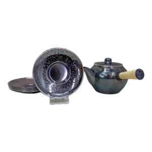 銀川堂 (-) 茶托・急須セット 急須1・茶托5セット