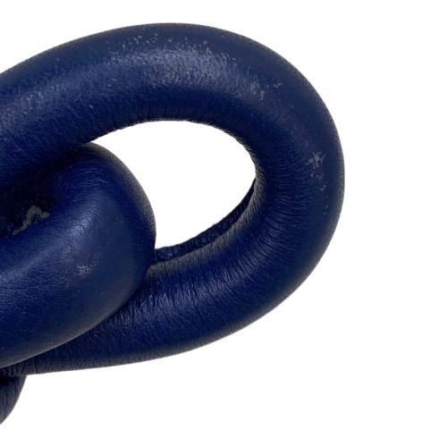 LOEWE (ロエベ) チャーム ネイビー リング欠品 ノットキーホルダー カーフスキン