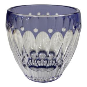 KAGAMI (カガミ) 江戸切子 伝統工芸士・鍋谷聰 作 冷酒杯＜菊花＞