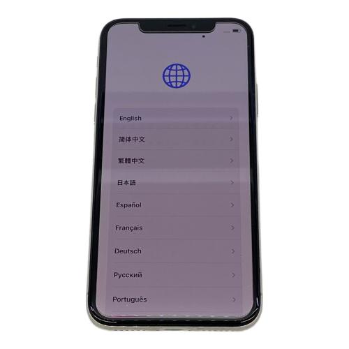 iPhoneX 64GB　バッテリー:Bランク(87%) ホワイト 程度:Cランク