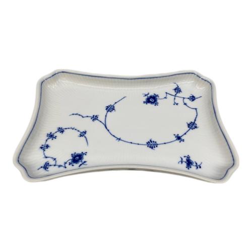 ROYAL COPENHAGEN (ロイヤル・コペンハーゲン) ジャパニーズスクエアプレート 00-04年製造モデル ブルーフルーテッド・プレイン