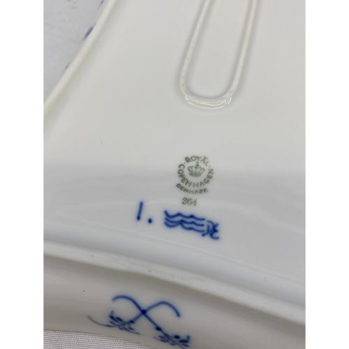 ROYAL COPENHAGEN (ロイヤル・コペンハーゲン) ジャパニーズスクエアプレート 00-04年製造モデル ブルーフルーテッド・プレイン