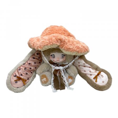 Nommiちゃん　キノコ帽子　黄色　toptoy TOP TOY (トップトイ) Nommi 400％ キノコ帽子 ヌイグルミ ブラウン