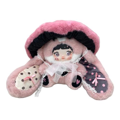 TOP TOY (トップトイ) Nommi 400% キノコ帽子 ヌイグルミ ピンク×ブラック