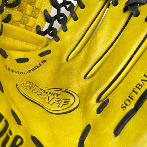 Wilson (ウィルソン) ソフトボール用グローブ SAG66L ADVISORY STAFF イエロー×ブラック