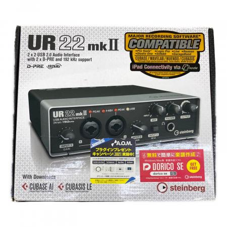 ほぼ未使用美品/Steinberg UR22mkII オーディオインターフェイス Steinberg (スタインバーグ) オーディオインターフェース UR22mkⅡ