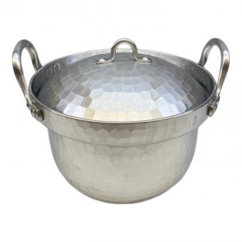 両手鍋 段付鍋 アルミ 深型 17cm 寺地 茂  作