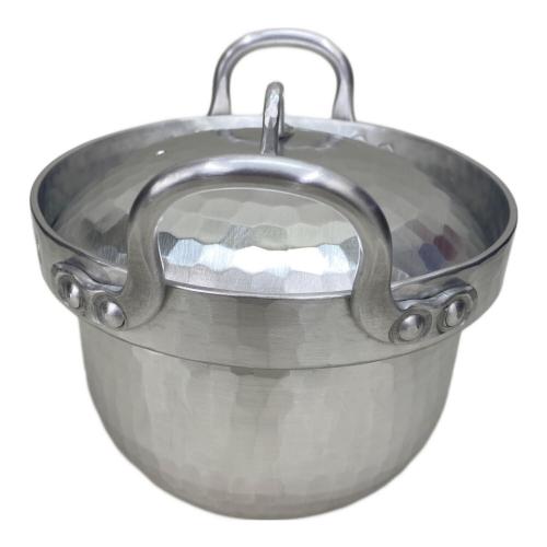 両手鍋 段付鍋 アルミ 14cm 寺地 茂