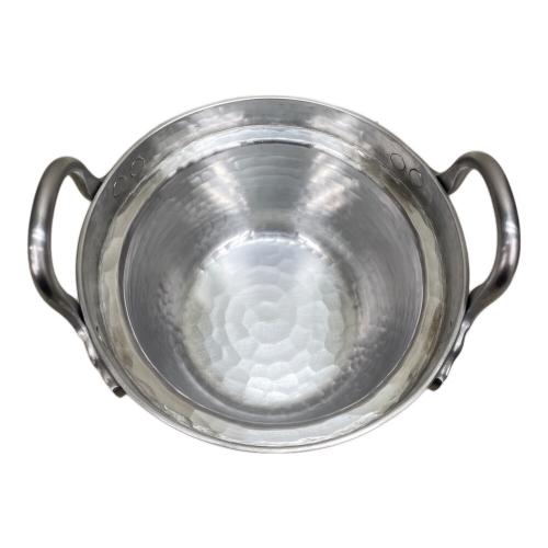 両手鍋 段付鍋 アルミ 14cm 寺地 茂