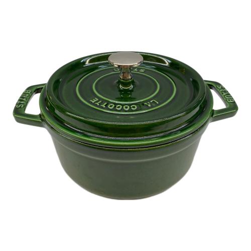 Staub (ストウブ) 両手鍋 40509-818 グリーン ピコ・ココット 18 cm