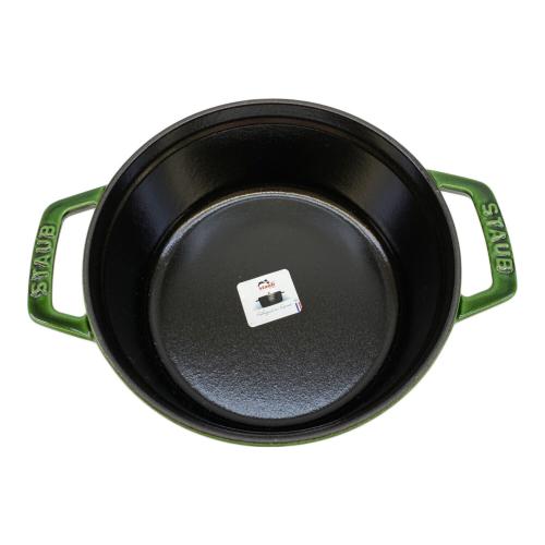 Staub (ストウブ) 両手鍋 40509-818 グリーン ピコ・ココット 18 cm