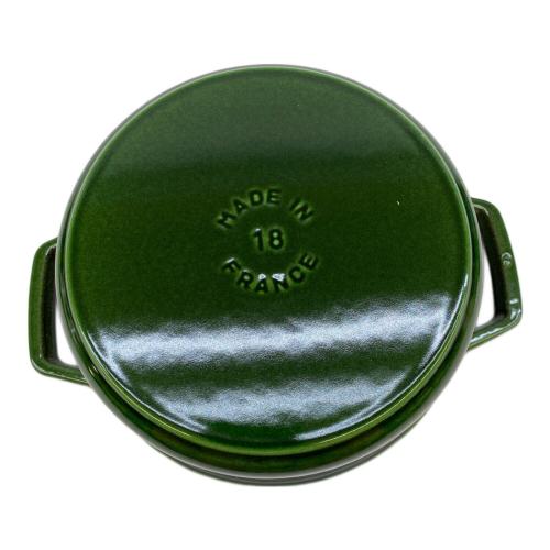 Staub (ストウブ) 両手鍋 40509-818 グリーン ピコ・ココット 18 cm