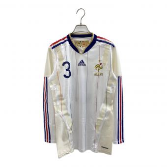adidas (アディダス) フランス代表 2010 ユニフォーム アウェイ 長袖 選手支給用【TECHFIT】 ゲームシャツ P41211 ホワイト