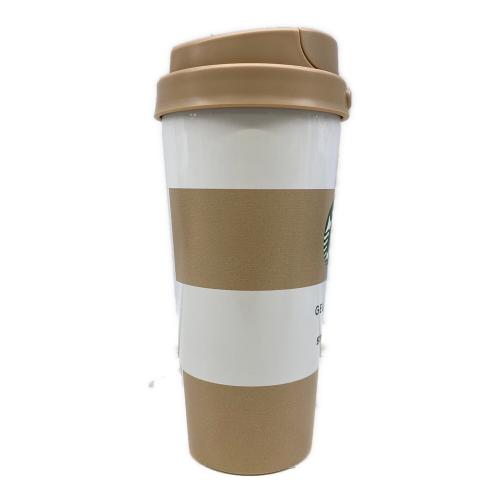 STARBUCKS COFFEE (スターバックスコーヒー) 水筒 ホワイト×ベージュ ボーダーステンレスTOGOボトル モカベージュ