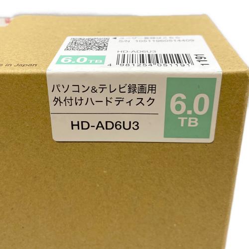 BUFFALO (バッファロー) 外付ケハードディスク HD-AD6U3 6.0TB