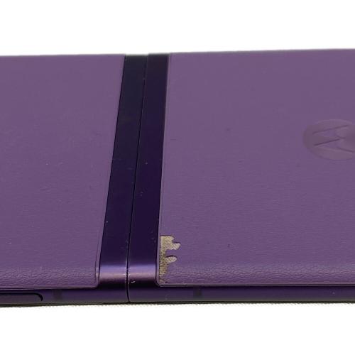 MOTOROLA (モトローラ) スマートフォン motorola razr 40s パープル ※合皮劣化有