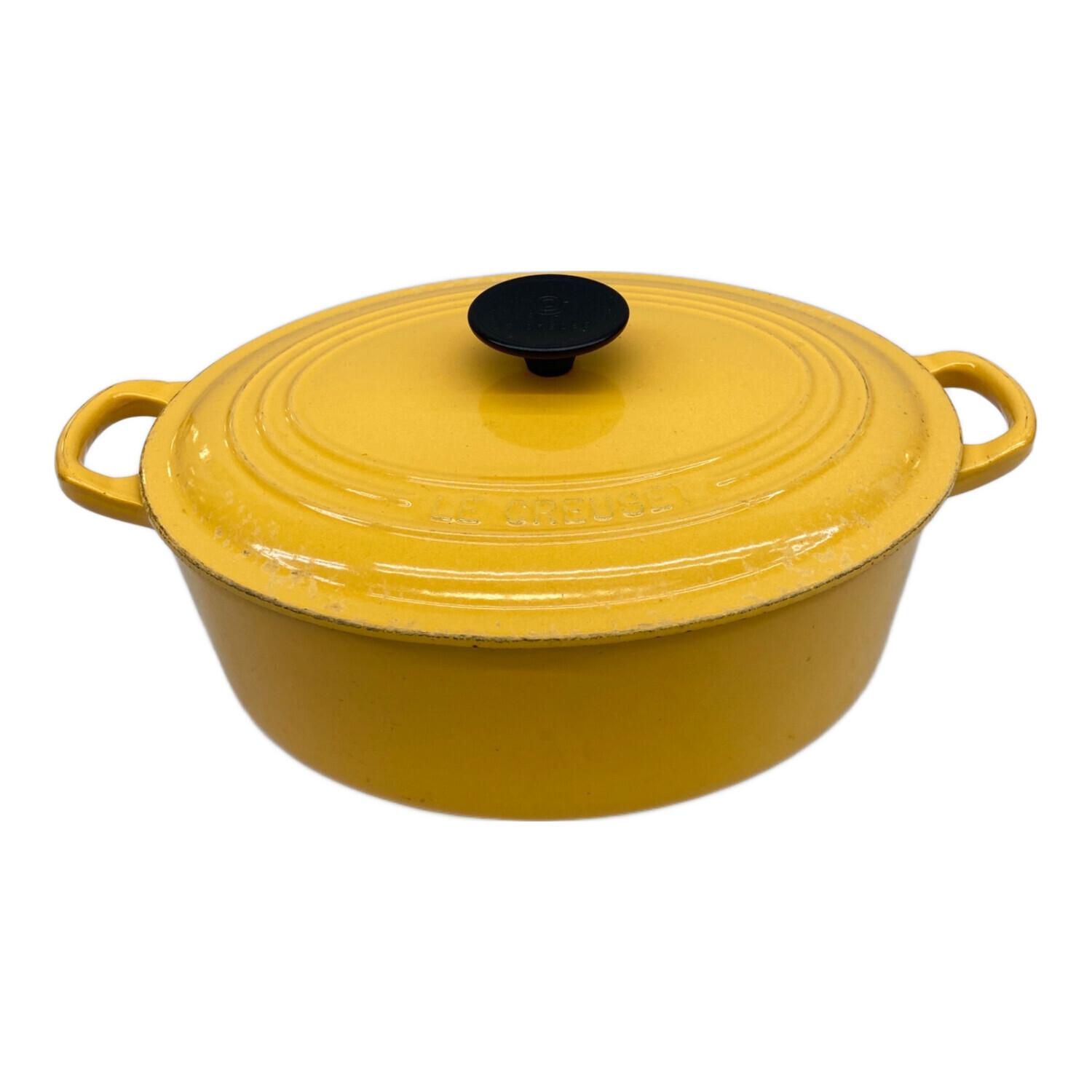 LE CREUSET (ルクルーゼ) 両手鍋 27 オレンジ ココット・オーバル