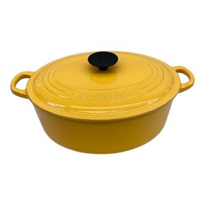 LE CREUSET (ルクルーゼ) 両手鍋 27 オレンジ ココット・オーバル