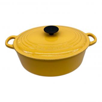 LE CREUSET (ルクルーゼ) 両手鍋 27 オレンジ ココット・オーバル