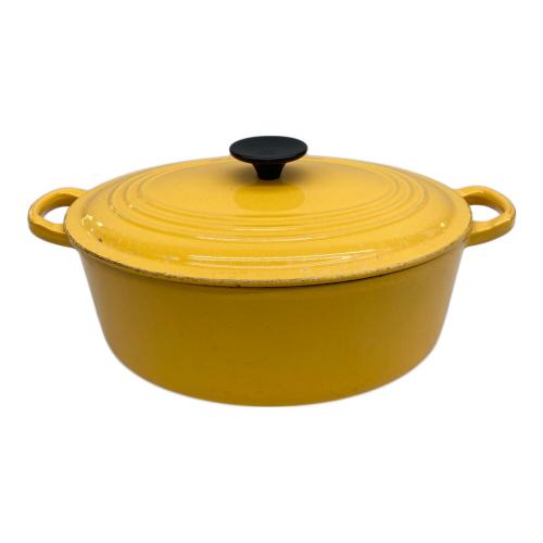 LE CREUSET (ルクルーゼ) 両手鍋 27 オレンジ ココット・オーバル