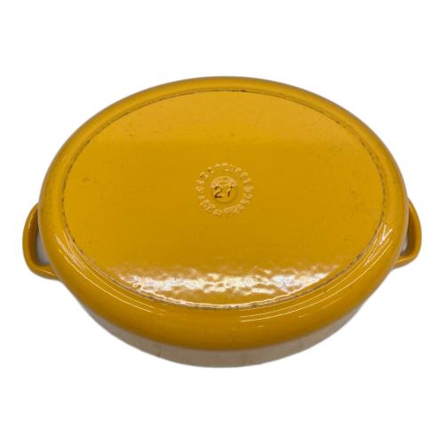 LE CREUSET (ルクルーゼ) 両手鍋 27 オレンジ ココット・オーバル