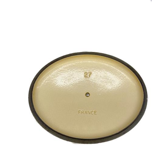 LE CREUSET (ルクルーゼ) 両手鍋 27 オレンジ ココット・オーバル