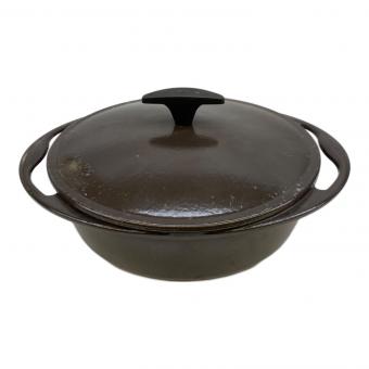 LE CREUSET (ルクルーゼ) 両手鍋 ブラウン