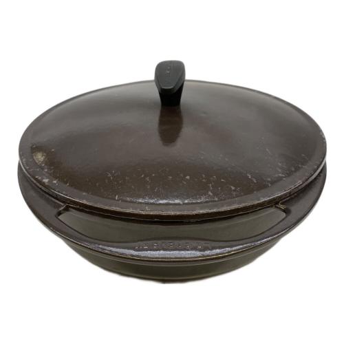 LE CREUSET (ルクルーゼ) 両手鍋 ブラウン