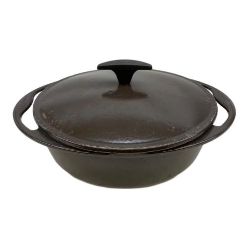 LE CREUSET (ルクルーゼ) 両手鍋 ブラウン