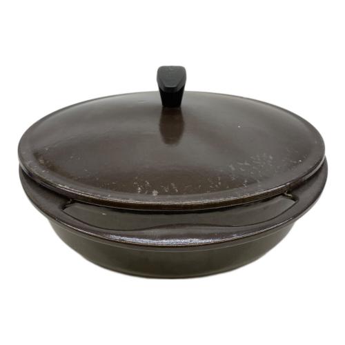 LE CREUSET (ルクルーゼ) 両手鍋 ブラウン