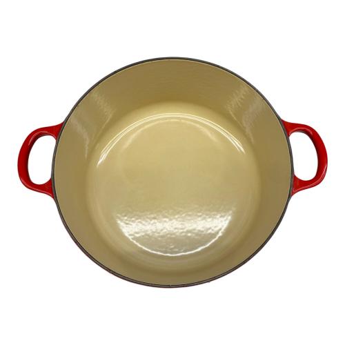 LE CREUSET (ルクルーゼ) 両手鍋 SIZE 26cm レッド