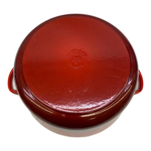 LE CREUSET (ルクルーゼ) 両手鍋 SIZE 26cm レッド