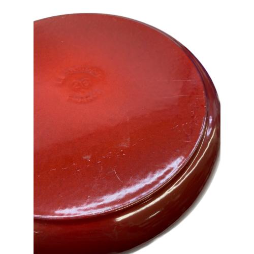LE CREUSET (ルクルーゼ) 両手鍋 SIZE 26cm レッド