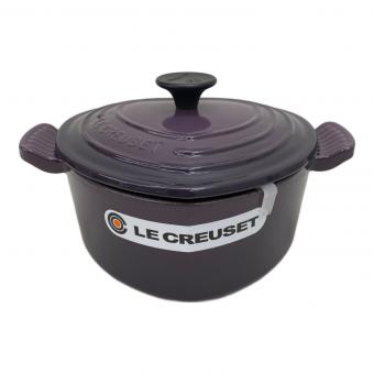 LE CREUSET (ルクルーゼ) 両手鍋 パープル ココット・ダムール 2.0ℓ