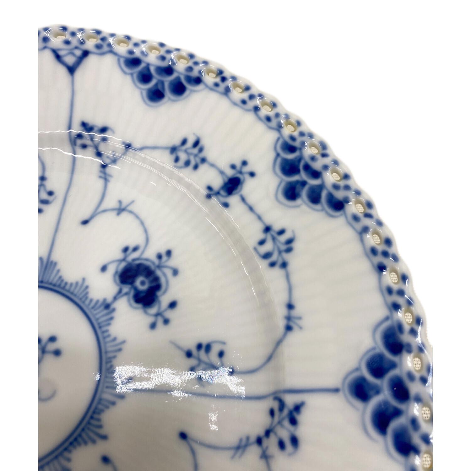 未使用　ロイヤルコペンハーゲン ハーフレース 19cm プレート 2枚セット ROYAL COPENHAGEN (ロイヤル・コペンハーゲン) プレート 19cm ブルー