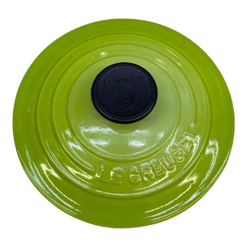 LE CREUSET (ルクルーゼ) 両手鍋 16cm 黄緑 ココット・ロンド