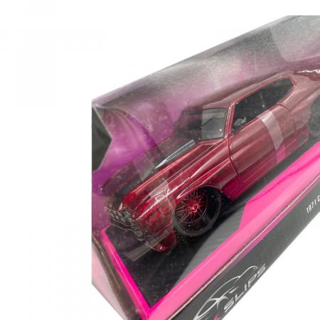【セット売り】新品 PINK SLIPS 1/24 シボレーシェルビー SS PINK SLIPS 1971 シボレー シェベルSS モデルカー レッド｜トレファク