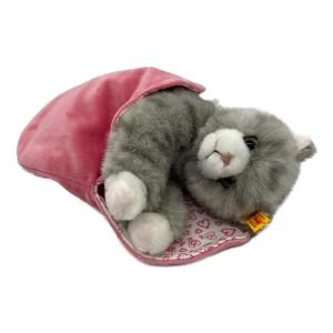 シュタイフ ねこのシンディー イン ハートバッグ
