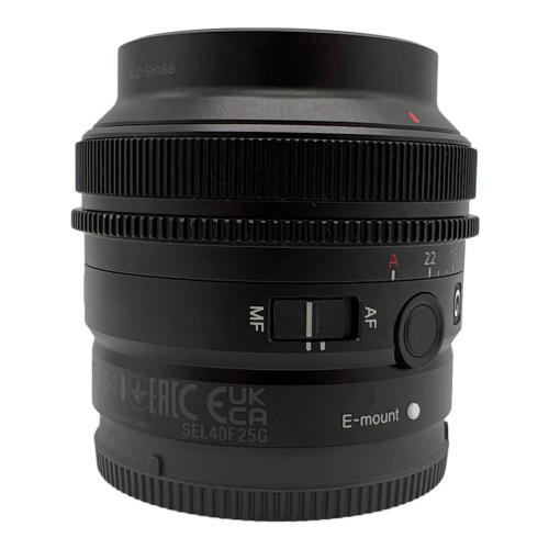 SONY FE 40mm F2.5 G SEL40F25G