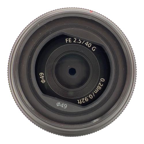 SONY FE 40mm F2.5 G SEL40F25G