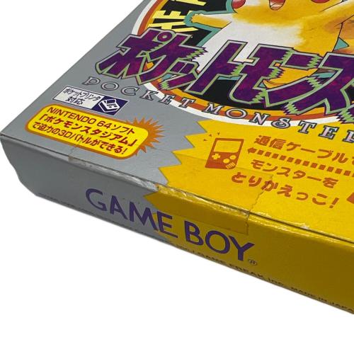ポケットモンスター ピカチュウ ゲームボーイ用ソフト -