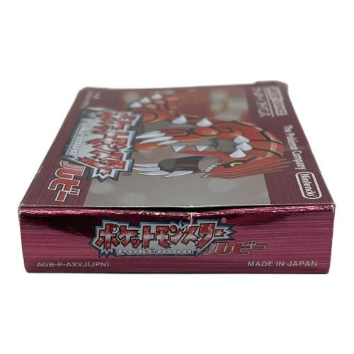 ポケットモンスター ルビー ゲームボーイアドバンス用ソフト 動作確認済み -