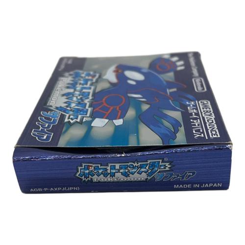 ポケットモンスター サファイア ゲームボーイアドバンス用ソフト 動作確認済み -