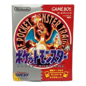 任天堂 (ニンテンドウ) ポケットモンスター 赤 ゲームボーイ用ソフト 箱・マップなど付属 -